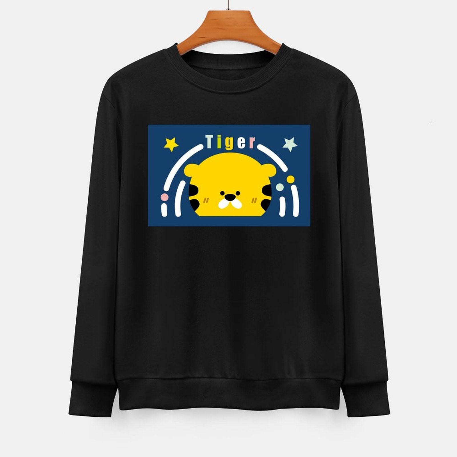 Front Patterned Long Sleeve TopSoftFeel Modern